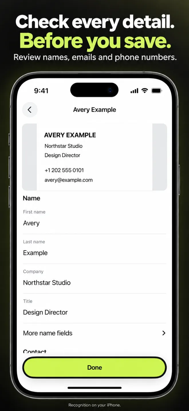 CardBatch Scan App Store screenshot 2