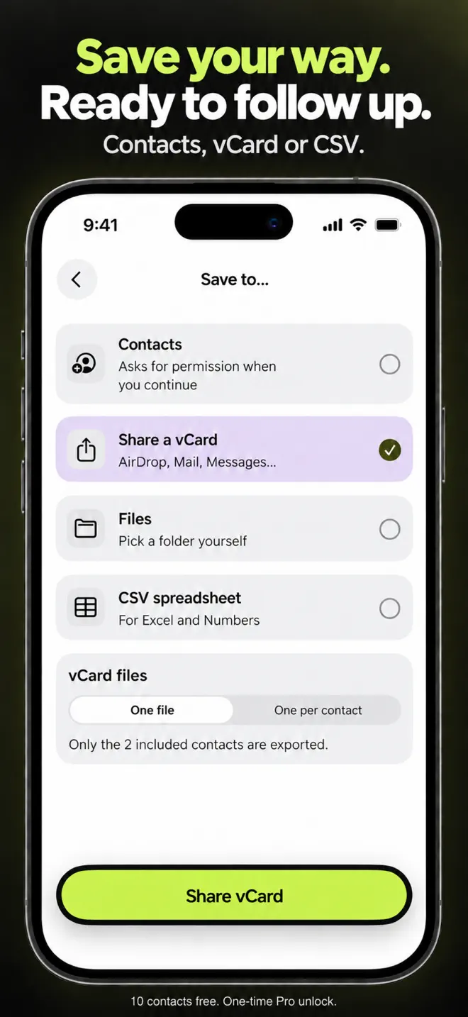 CardBatch Scan App Store screenshot 3